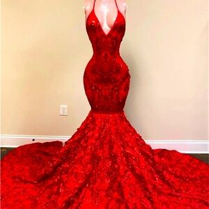 "Regal Ruby: The Prom Queen's Red Stunner!"